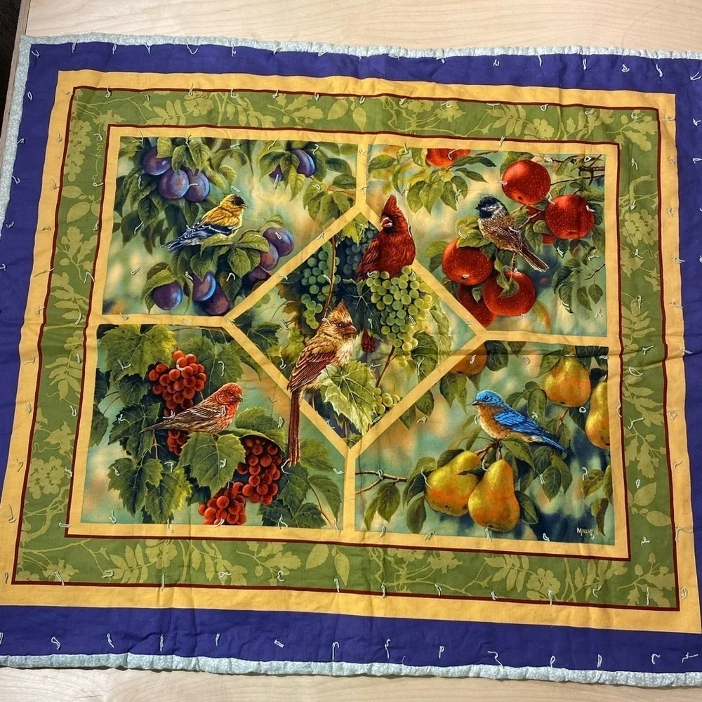 Hand Crafted Quilt Lap Blanket 34” x 40” (BJ)